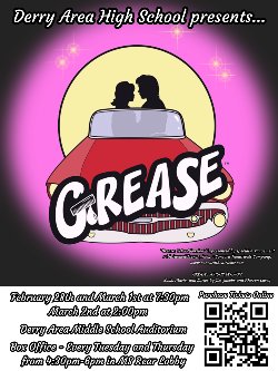 Grease the musical flyer